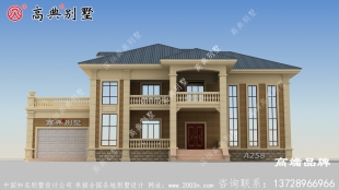 农村建房设计效果图，简单大方，父母住在里面都乐呵呵