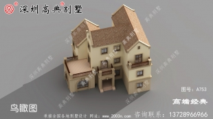 农村三层别墅，建成就是村里的标杆别墅