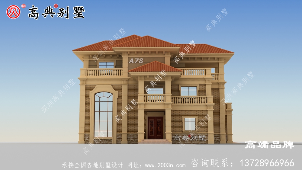 新农村三层欧式自建房