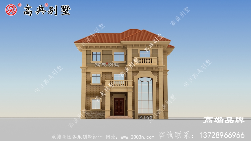 乡村复式新款三层洋房自建别墅