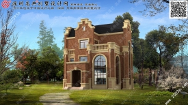 三层独栋别墅设计图首层156平方米图纸编号A116