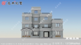 农村三层半普通楼房外观设计图