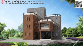 欧式别墅外观效果图首层135平方米三层别墅设计