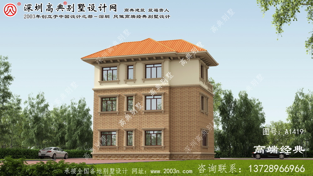 涿鹿县小区别墅设计图纸