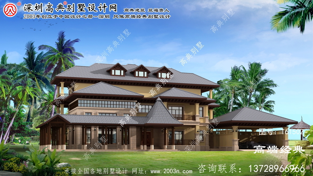 平山区百平方米的农村别墅设计图