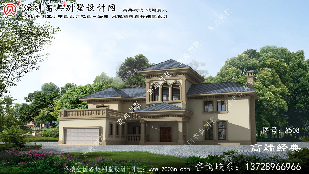 牡丹江市2层别墅欧式设计图 牡丹江市2层别墅欧式设计图