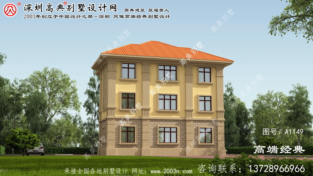 株洲县独栋别墅施工图纸