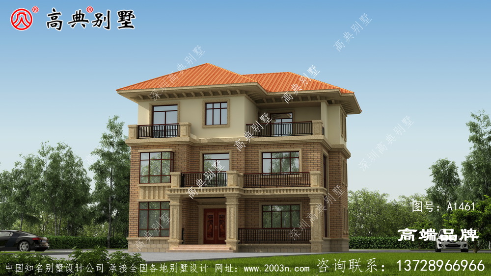 农村自建房效果图笑看风轻云淡,闲听花静鸟喧。