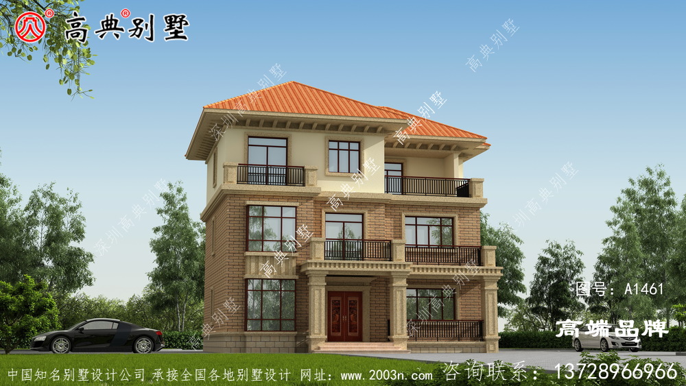 农村自建房效果图笑看风轻云淡,闲听花静鸟喧。