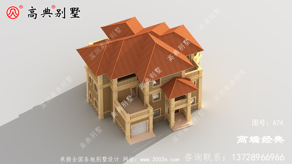 大户型三层欧式外观图尽显奢华