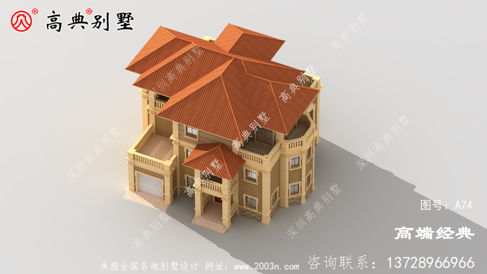 大户型三层欧式外观图尽显奢华