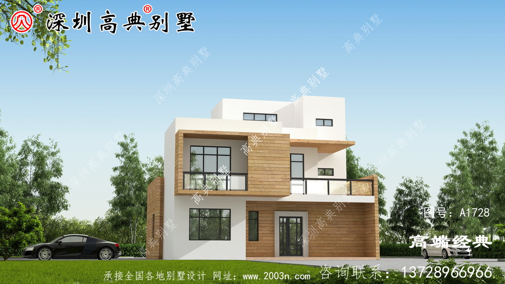 三层农村自建房，谁看谁喜欢。