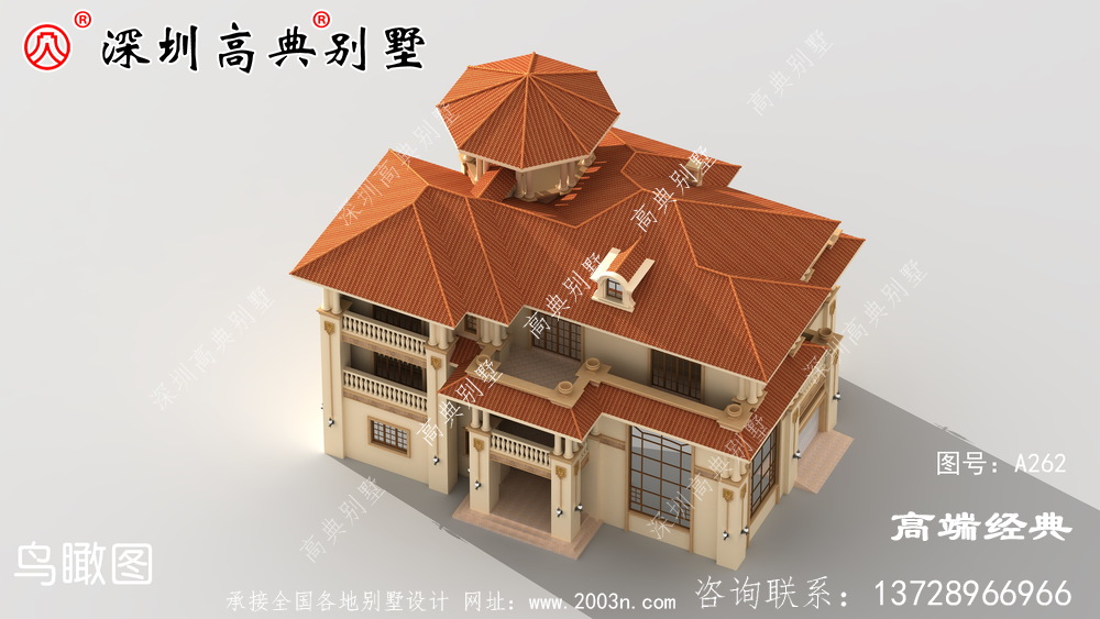 三层洋房设计图,洋气实用,孩子都乐意回来住了