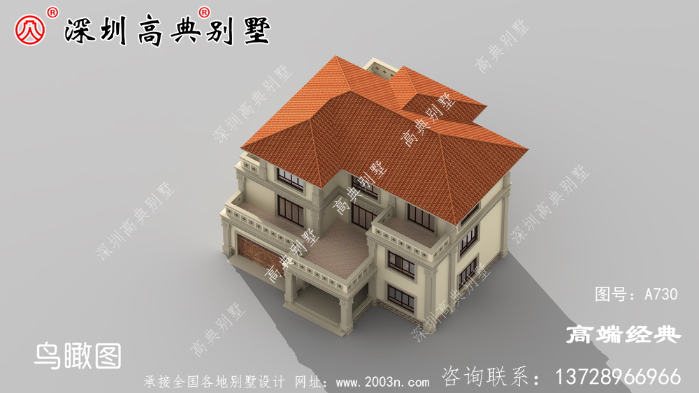 乡村简洁美观的三层设计图,户型方正布局,为您打造心仪之家。