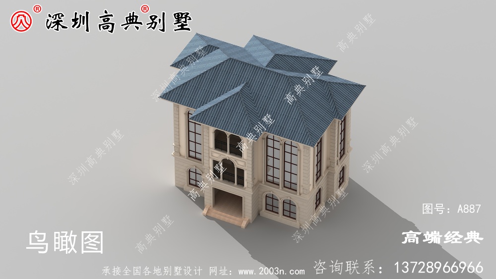 农村三层欧式别墅设计图,不仅看起来很气派,住着也宽敞舒服