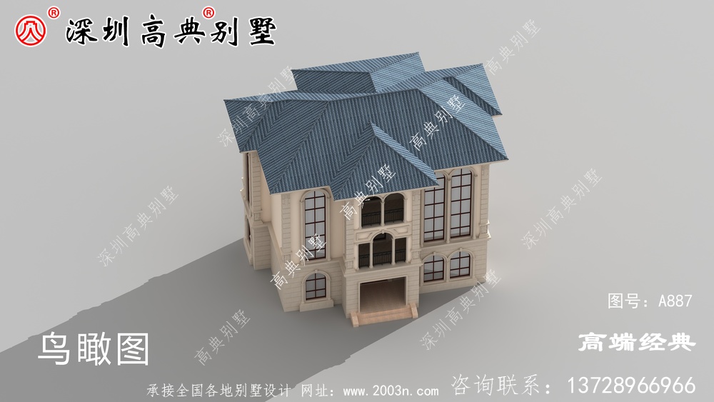 农村三层欧式别墅设计图,不仅看起来很气派,住着也宽敞舒服