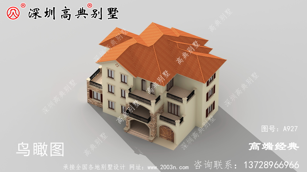 三楼欧式别墅效果图,实力和面值并列,喜欢就入手吧。
