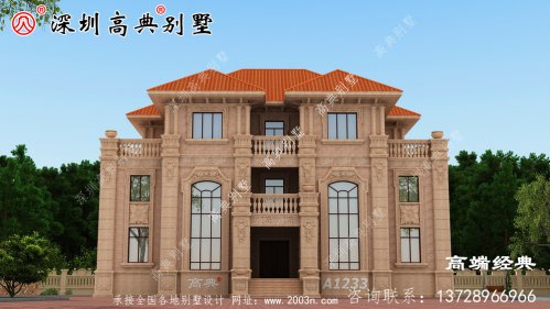 农村自建房三层设计图，外观大气户型实用！
