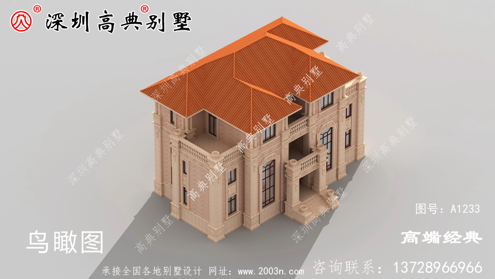 农村自建房三层设计图,外观大气户型实用!