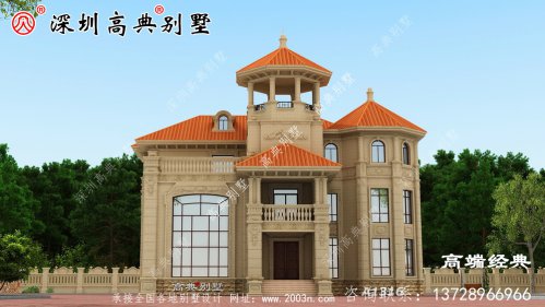 三层别墅设计图，在老家建一栋，亲戚朋友都羡慕