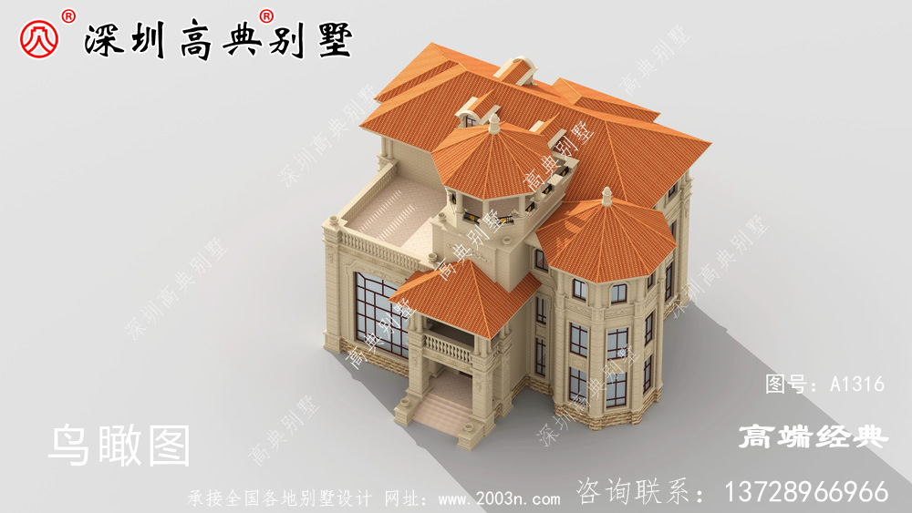三层别墅设计图,在老家建一栋,亲戚朋友都羡慕