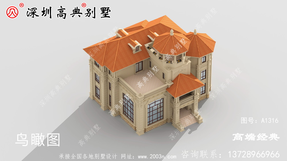 三层别墅设计图,在老家建一栋,亲戚朋友都羡慕