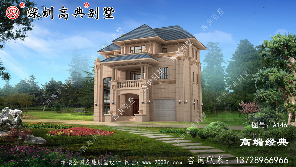 新款三层别墅设计图纸,功能齐全