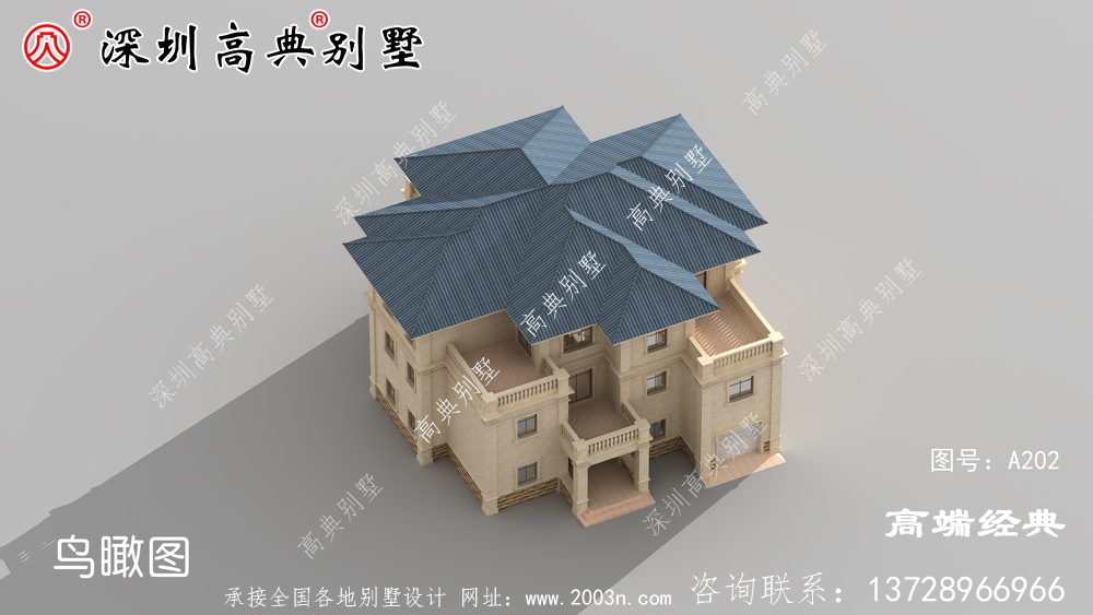 乡村复式二层半别墅图,这样盖的房子,住起来更舒服。