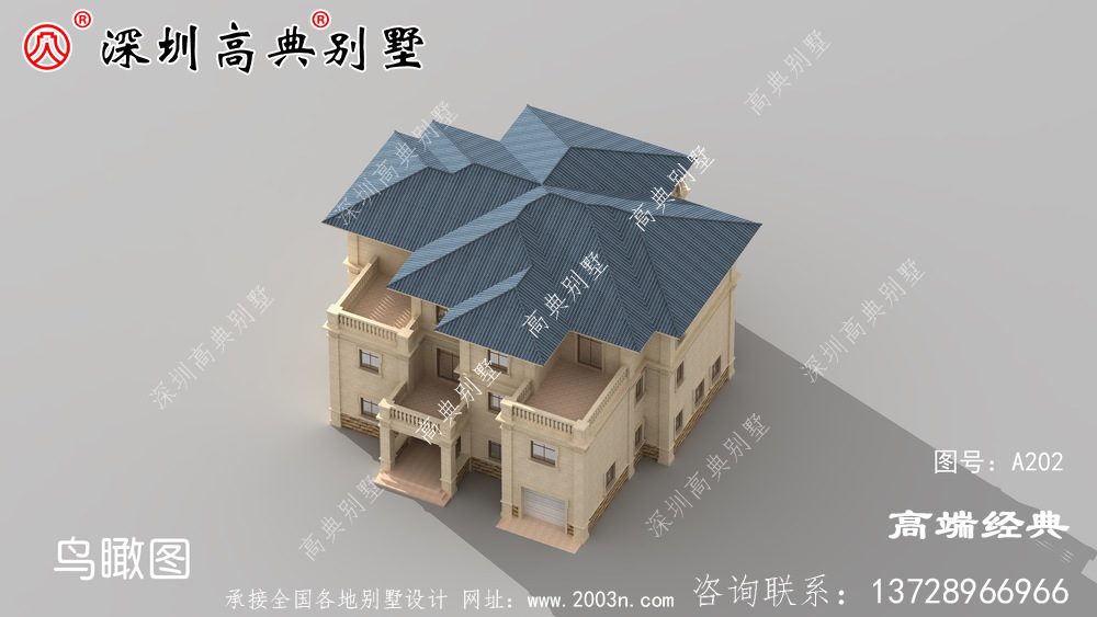乡村复式二层半别墅图,这样盖的房子,住起来更舒服。