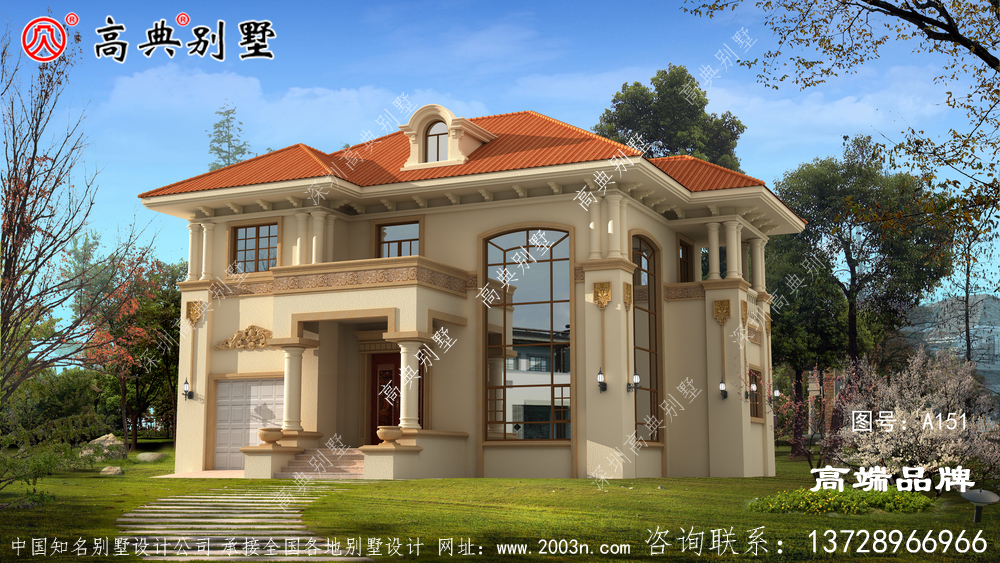 复式两层户型图,满足大家的居住需求的堂屋和大露台