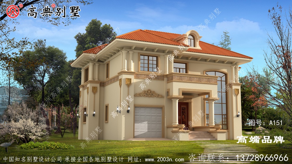 复式两层户型图,满足大家的居住需求的堂屋和大露台