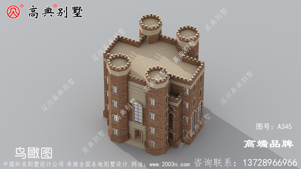 西式城堡别墅占地面积适中,给你独一无二的高层住宅