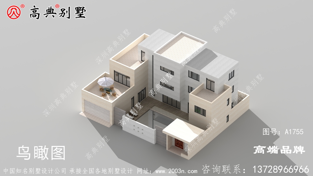 立面颜色为灰色和白色,外观和布局非常惊艳 立面颜色为灰色和白色,外观和布局非常惊艳