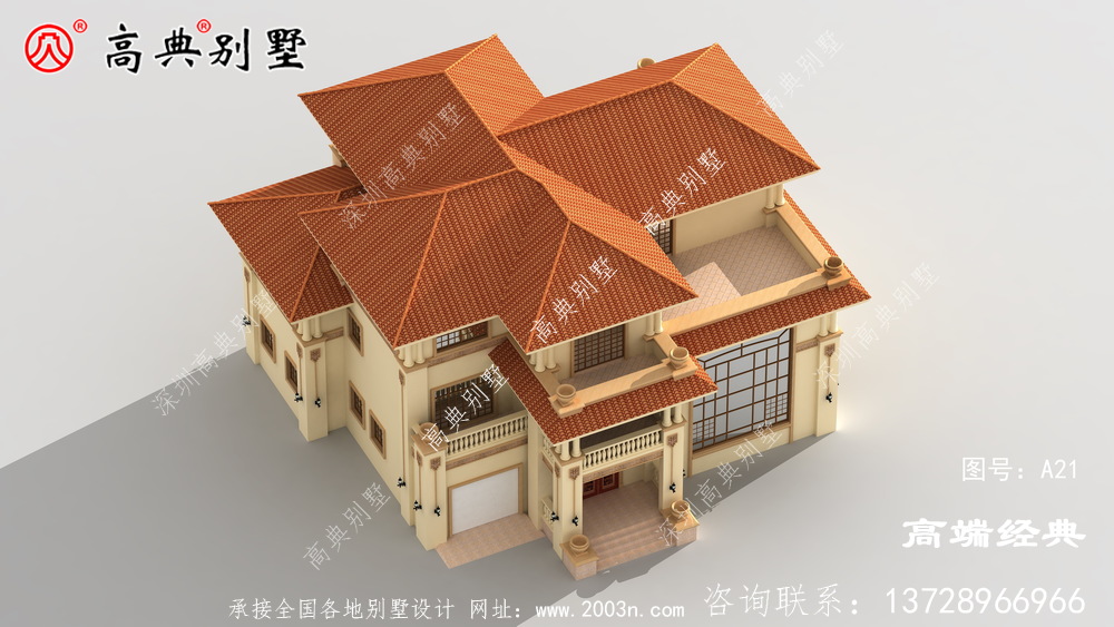 建筑层次感分明，视觉美观效果良好